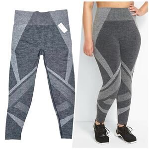 LIVI | Women | High Rise Heather Gray Seamless 7/8 Active Leggings | Size 18/20
